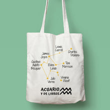 Cargar imagen en el visor de la galería, Tote bag &#39;Acuario y de libros&#39;