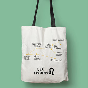 Tote bag 'Leo y de libros'