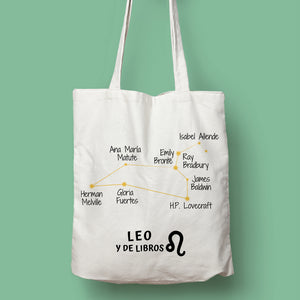 Tote bag 'Leo y de libros'