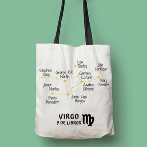 Tote bag 'Virgo y de libros'