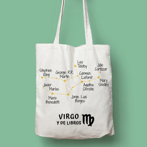 Tote bag 'Virgo y de libros'