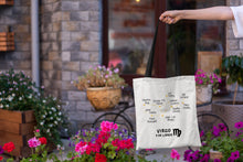 Cargar imagen en el visor de la galería, Tote bag &#39;Virgo y de libros&#39;