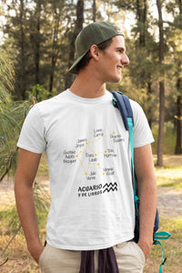 Camiseta 'Acuario y de libros' - hombre