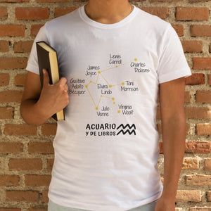 Camiseta 'Acuario y de libros' - hombre