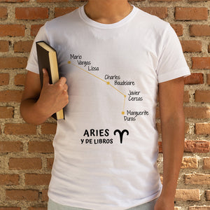 Camiseta 'Aries y de libros' - hombre