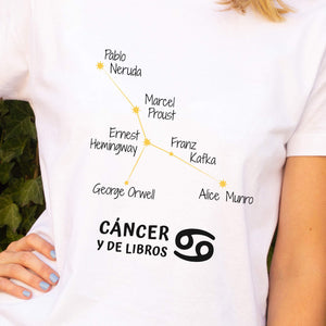 Camiseta 'Cáncer y de libros' - mujer