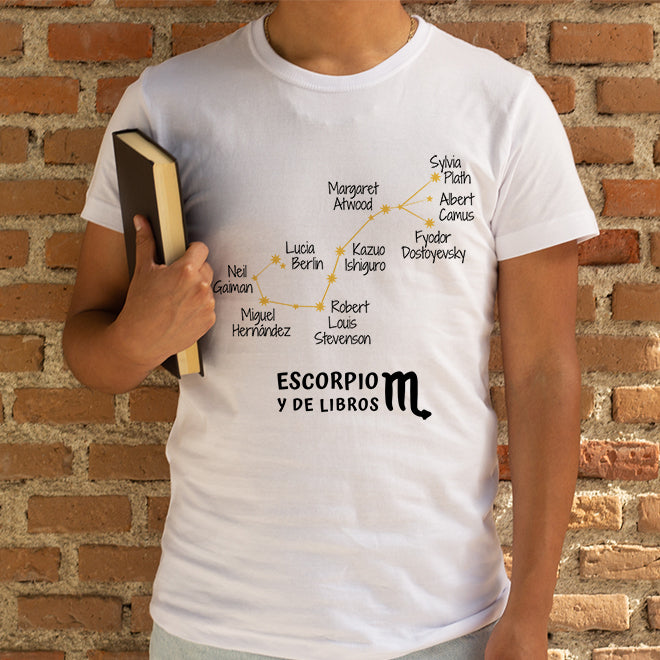 Camiseta 'Escorpio y de libros' - hombre