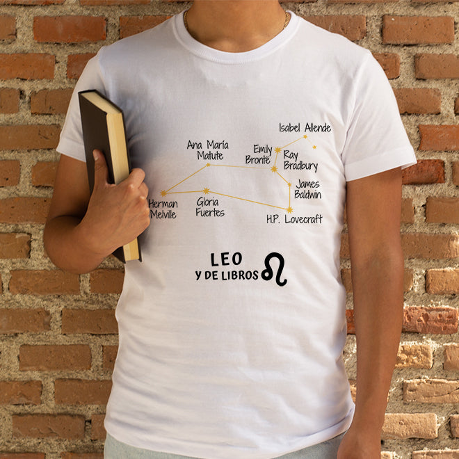Camiseta 'Leo y de libros' - hombre