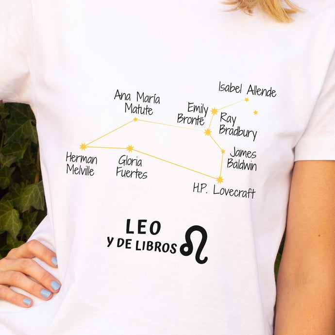 Camiseta 'Leo y de libros' - mujer