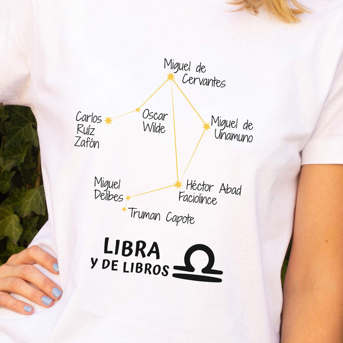 Camiseta 'Libra y de libros' - mujer