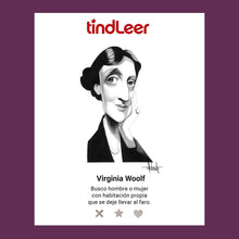 Cargar imagen en el visor de la galería, Ilustración de Virginia Woolf por Fernando Vicente.