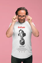 Cargar imagen en el visor de la galería, Camiseta blanca hombre con ilustración de Oscar Wilde por Fernando Vicente.